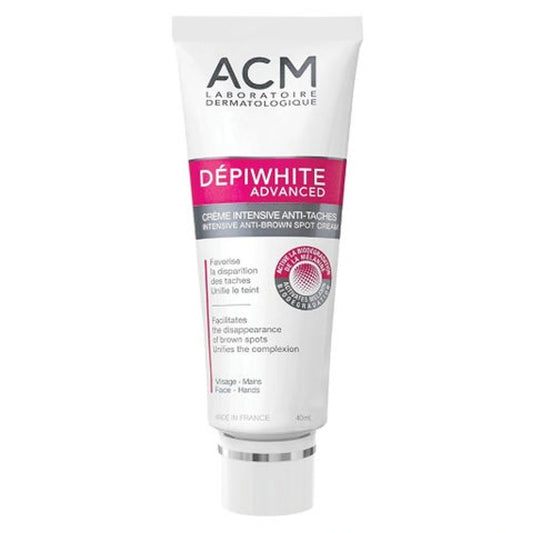 ACM Dépiwhite Advanced Intensive Anti-Brown Spot Cream 40ml white tube with pink Dépiwhite Advanced label