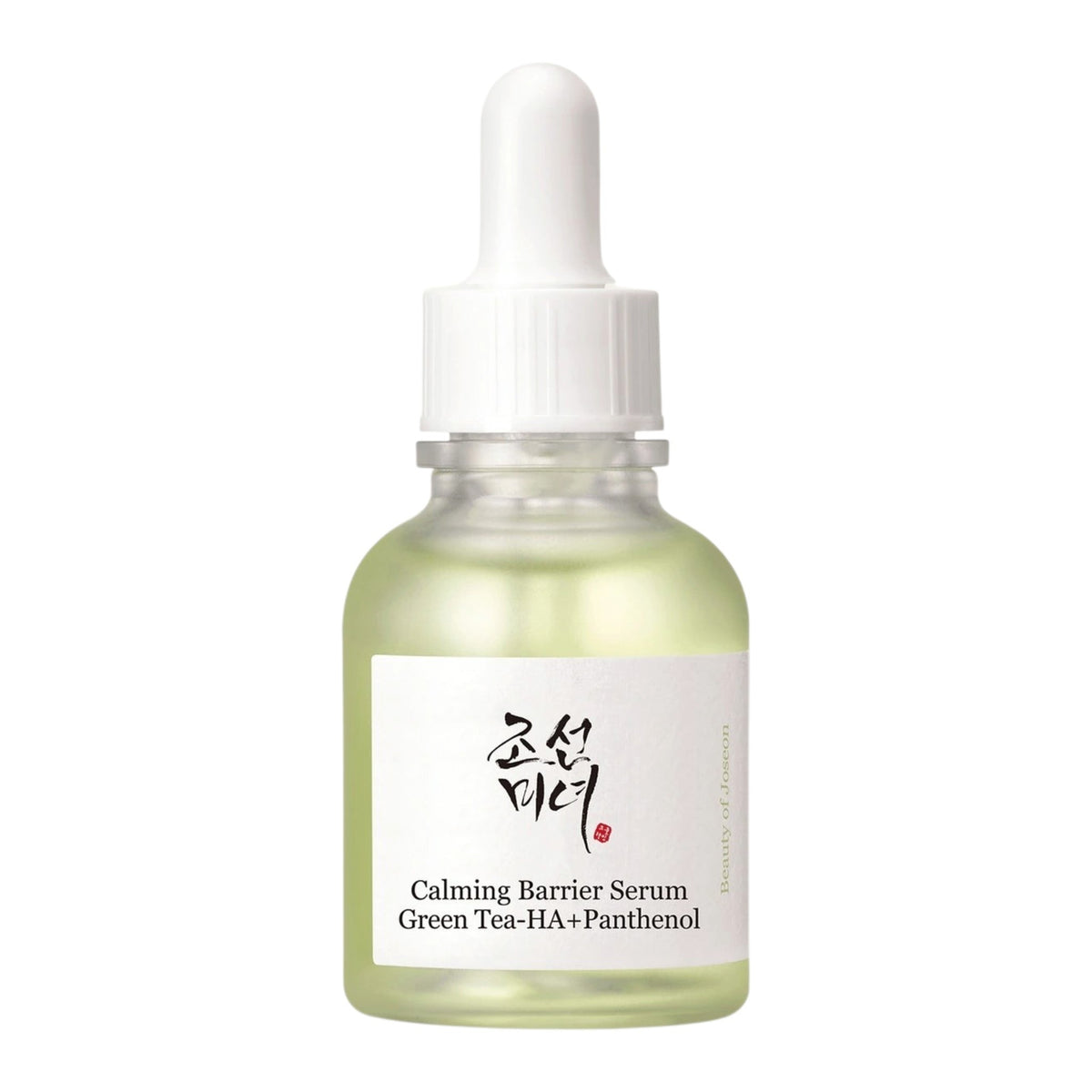 Beauty of Joseon Calming Barrier Serum Green Tea-HA 30ml dropper bottle, full front packshot on plain light background