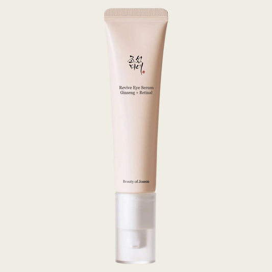 Beauty of Joseon Revive Eye Serum Ginseng + Retinal 30ml beige tube front packshot on plain light background